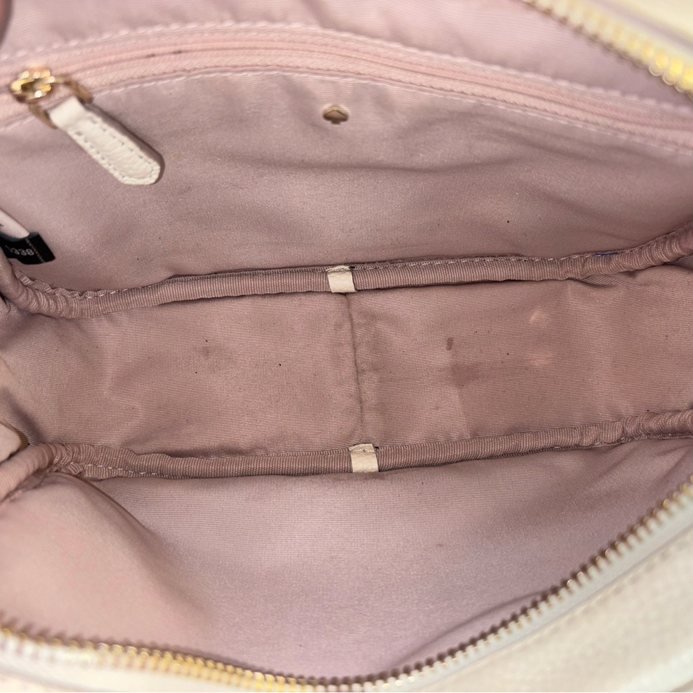 kate spade New York Astrid Medium Ivory Pebbled Leather Crossbody Bag - Picture 7 of 8